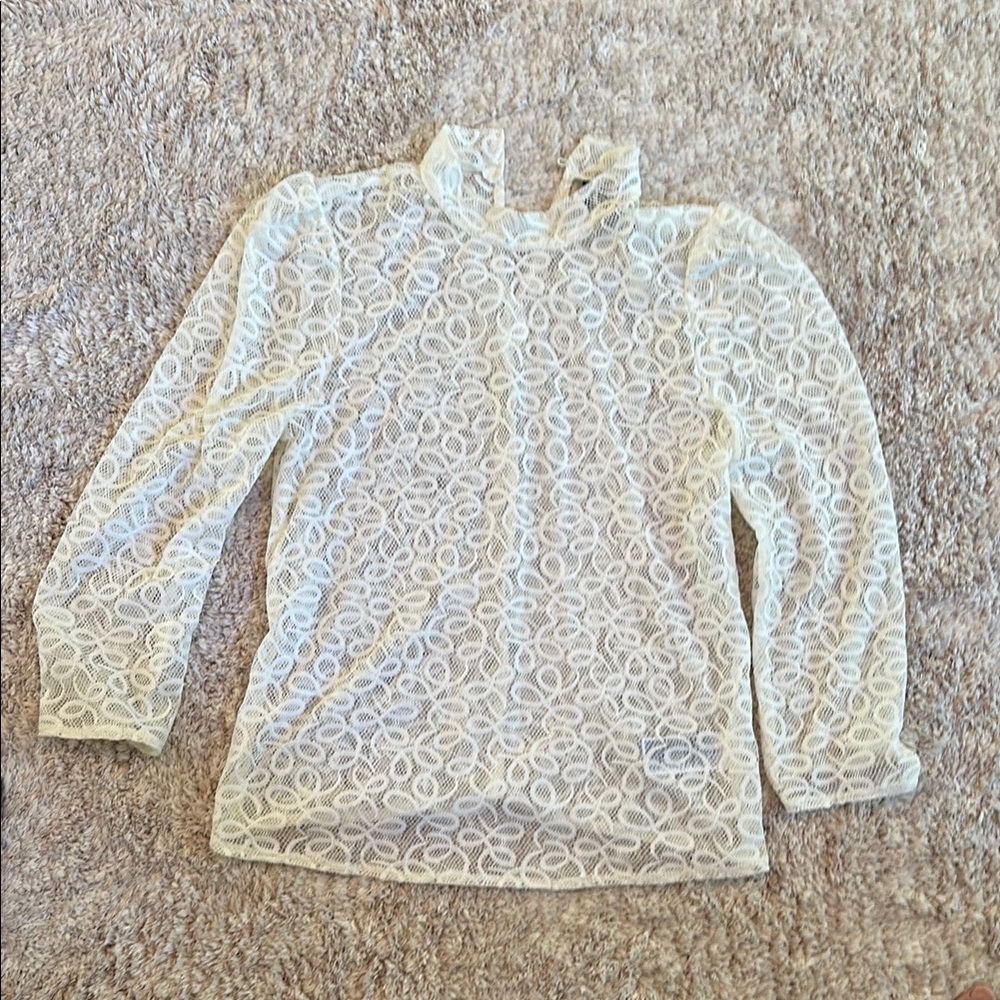 GAP White Lace Blouse